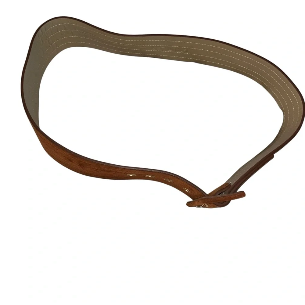 Express vintage Y2K brown faux Suede festival statement Belt M/L